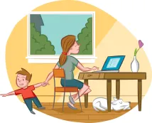 wfh mom