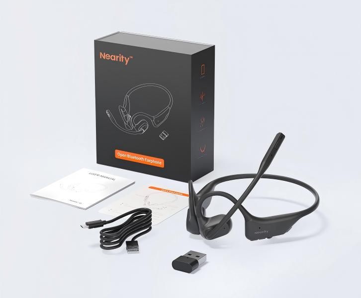 ヘッドホン nearity mempod pro 2s NEARITY MemPod Pro 2S Voice Recorder Headset, Open Ear