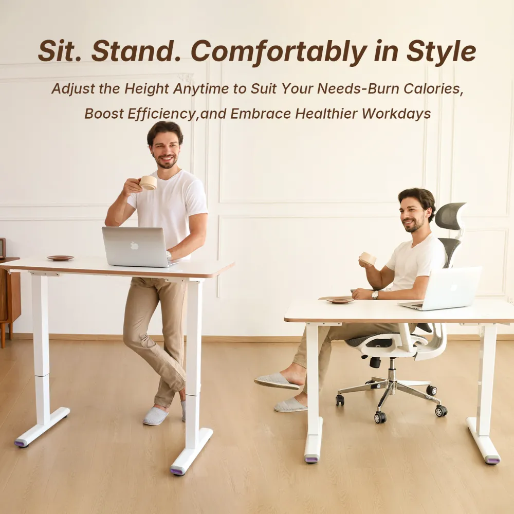 A comfortable computer workstation standing