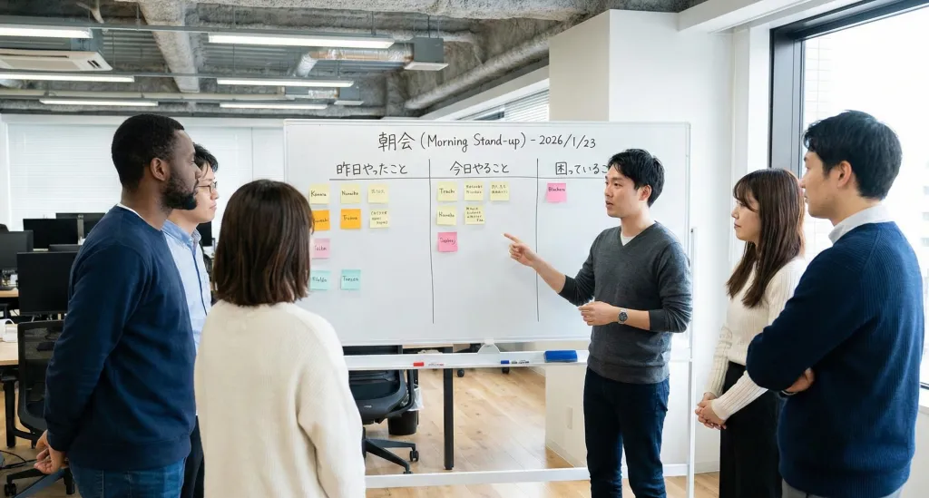 仕事でホワイトボードを活用している人