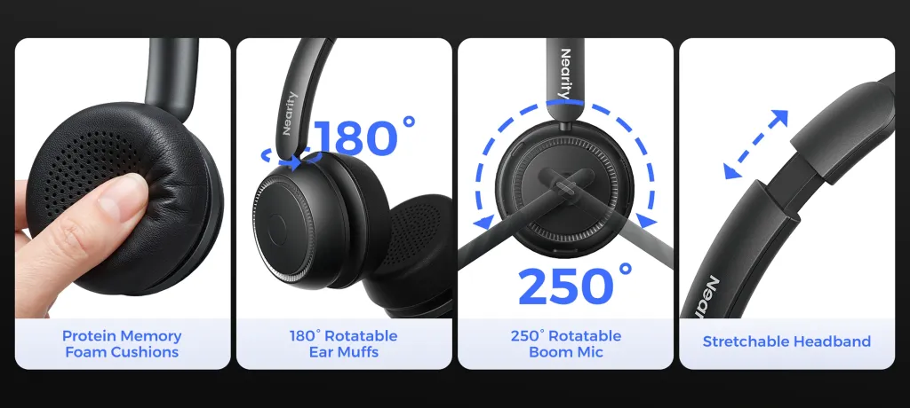 EP320 offers all day comfort as best vibe coding headset.