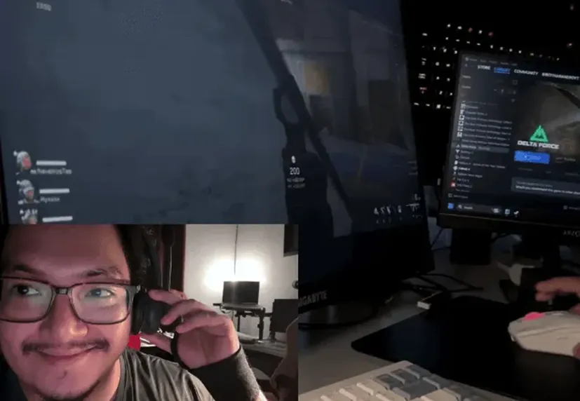 wireless headset with mic for game