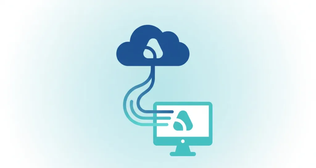 Visual guide showing the cloud-based connection between Zoom and Outlook calendar systems