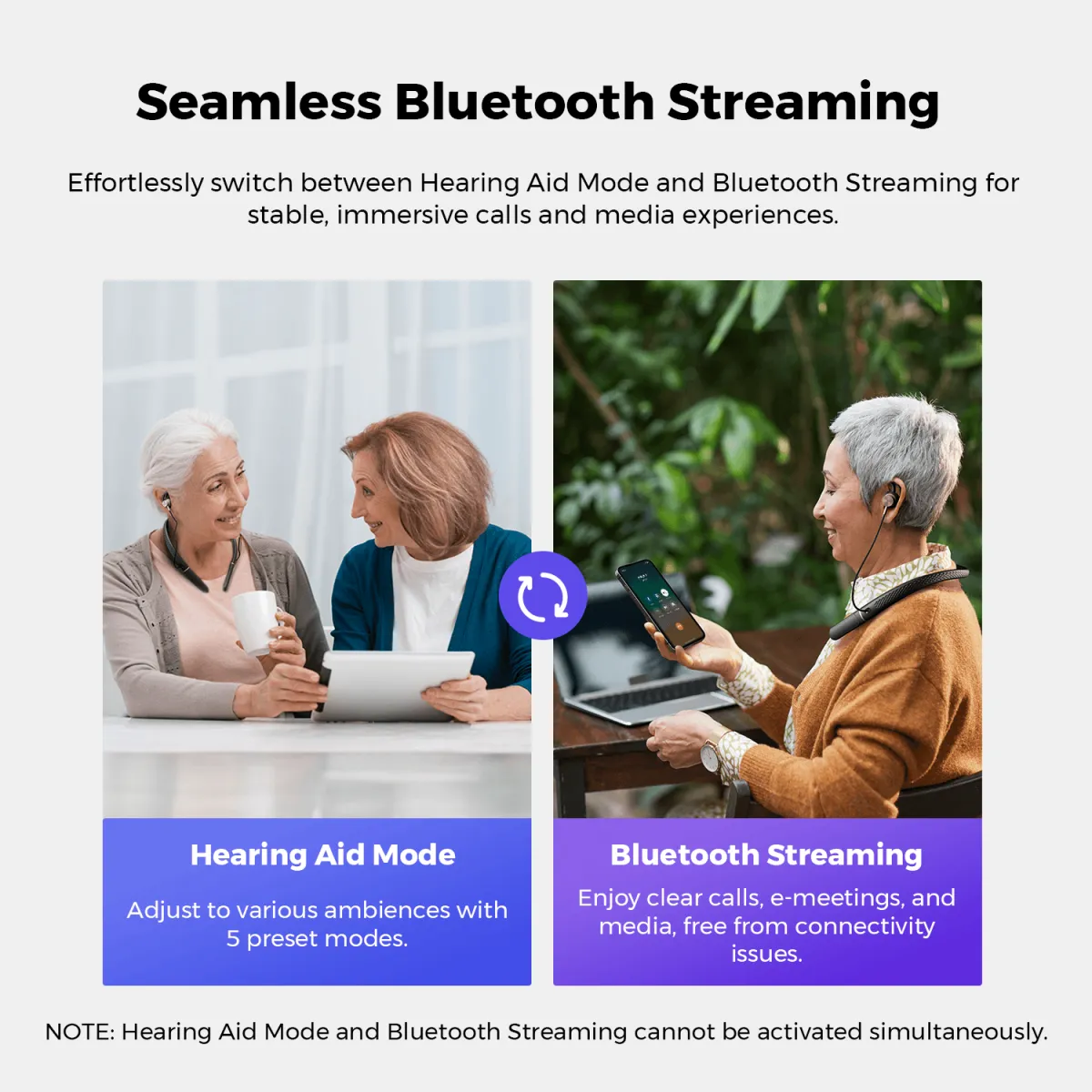 hearing aids bluetooth streaming calls and media