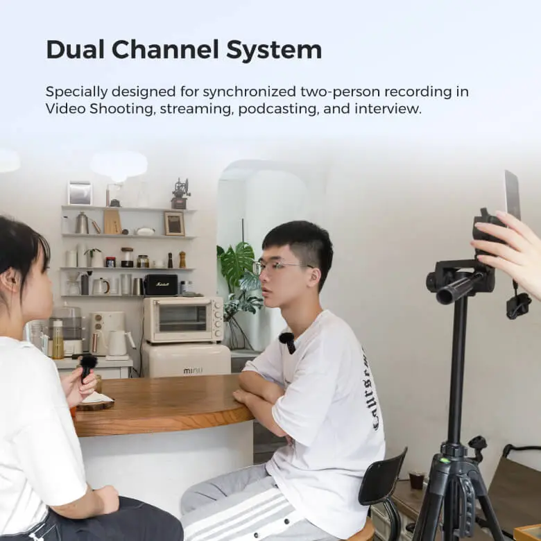 DUAL WIRELESS LAVALIER MICROPHONE