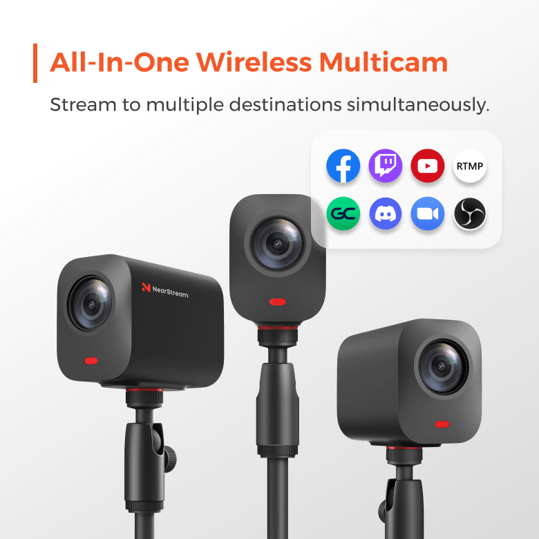 NearStream VM33 - All-In-One Wireless Streaming Camera