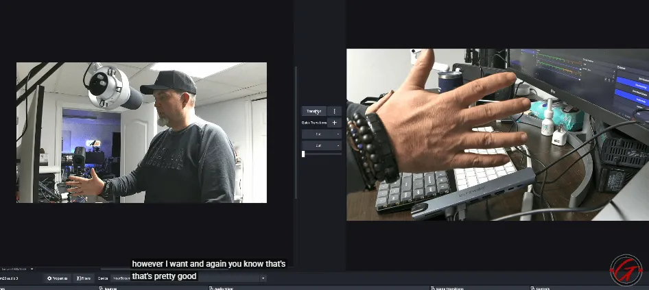 professional multi-cam configuration with VM20 4k video camera for live streaming
