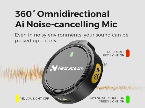 NearStream AWM25T - All-In-One Lavalier Wireless Mic for
