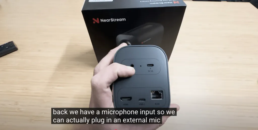 The microphone input of Nearstream is very nice for YouTuber