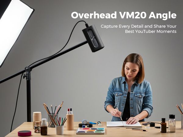 Top-down camera setup showing a keyboard on a Twitch stream