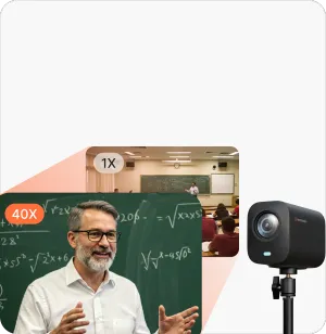 Deliver clear images from up to 100ft away
