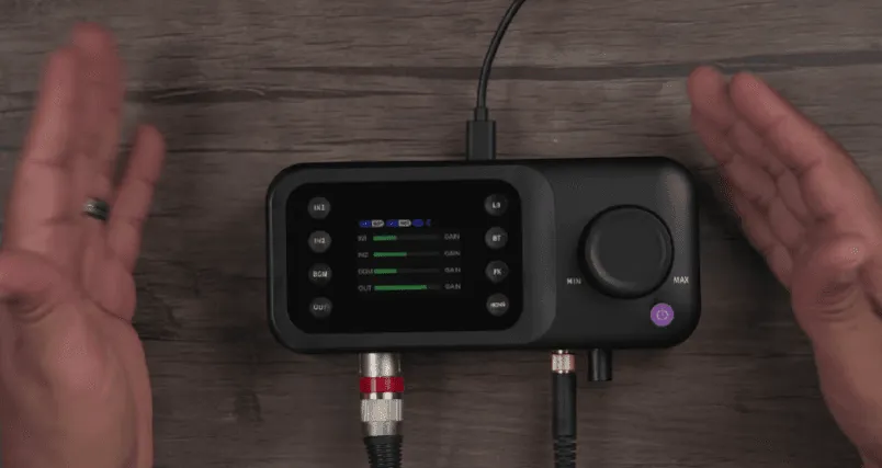 Adjusting the microphone levels is incredibly easy