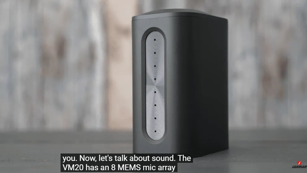 The VM20 comes with an 8 MEMS mic array and AI noise cancellation