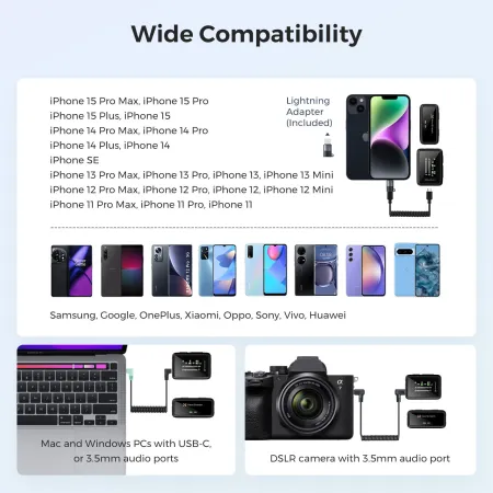 Wide compatibility 