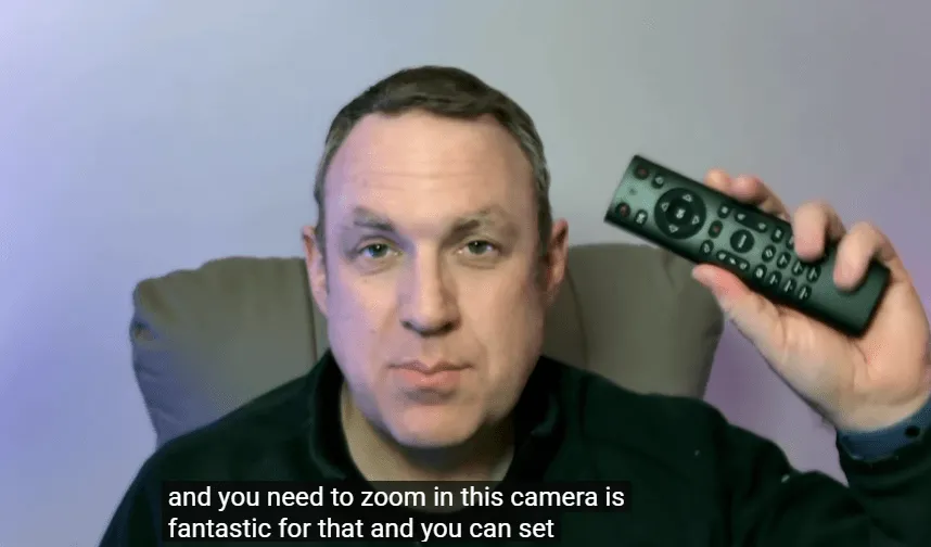 NearStream VM20 camera support you use remote to zoom in and zoom out.