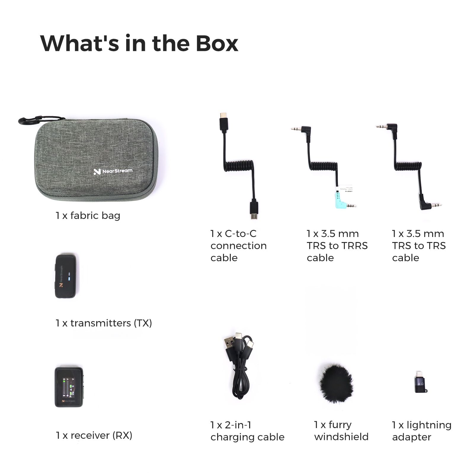 NearStream AWM20D | Solo Wireless Lavalier Microphone
