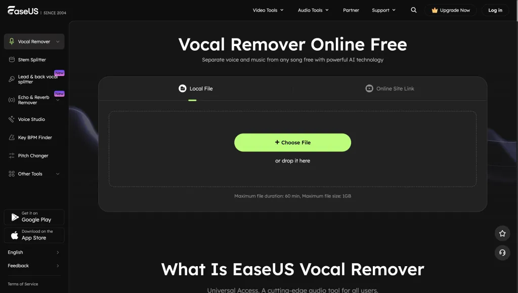 remove background music from video