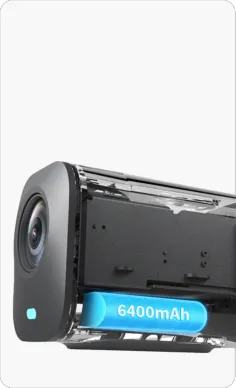 Powered by a generous 6400mAh airplane-safe build-in battery