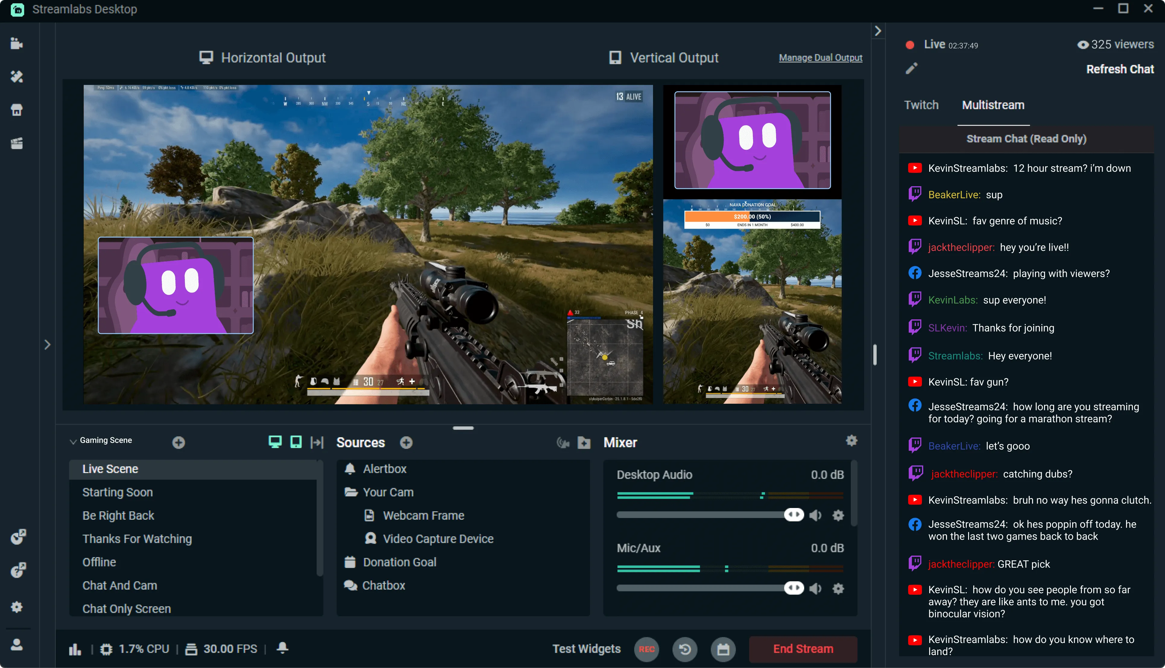 best free multistreaming platform streamlabs