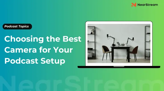 camera for podcast setup blog banner