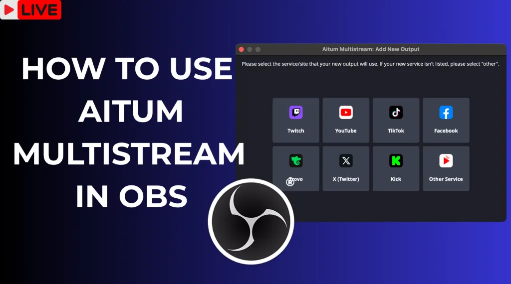 How to use Aitum multistream in OBS