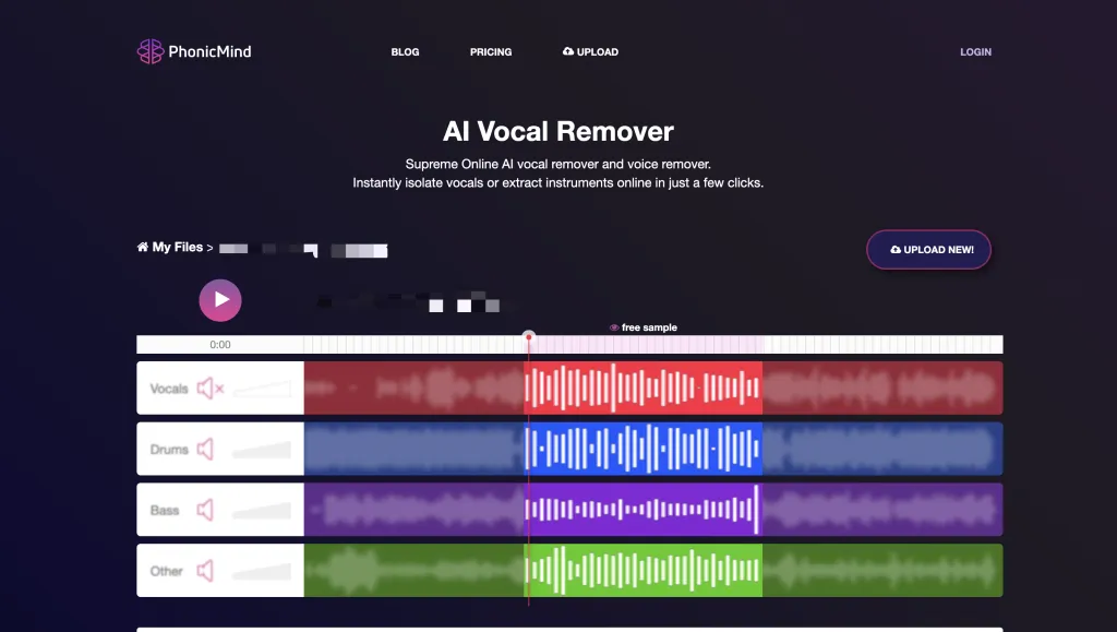 remove background music from video