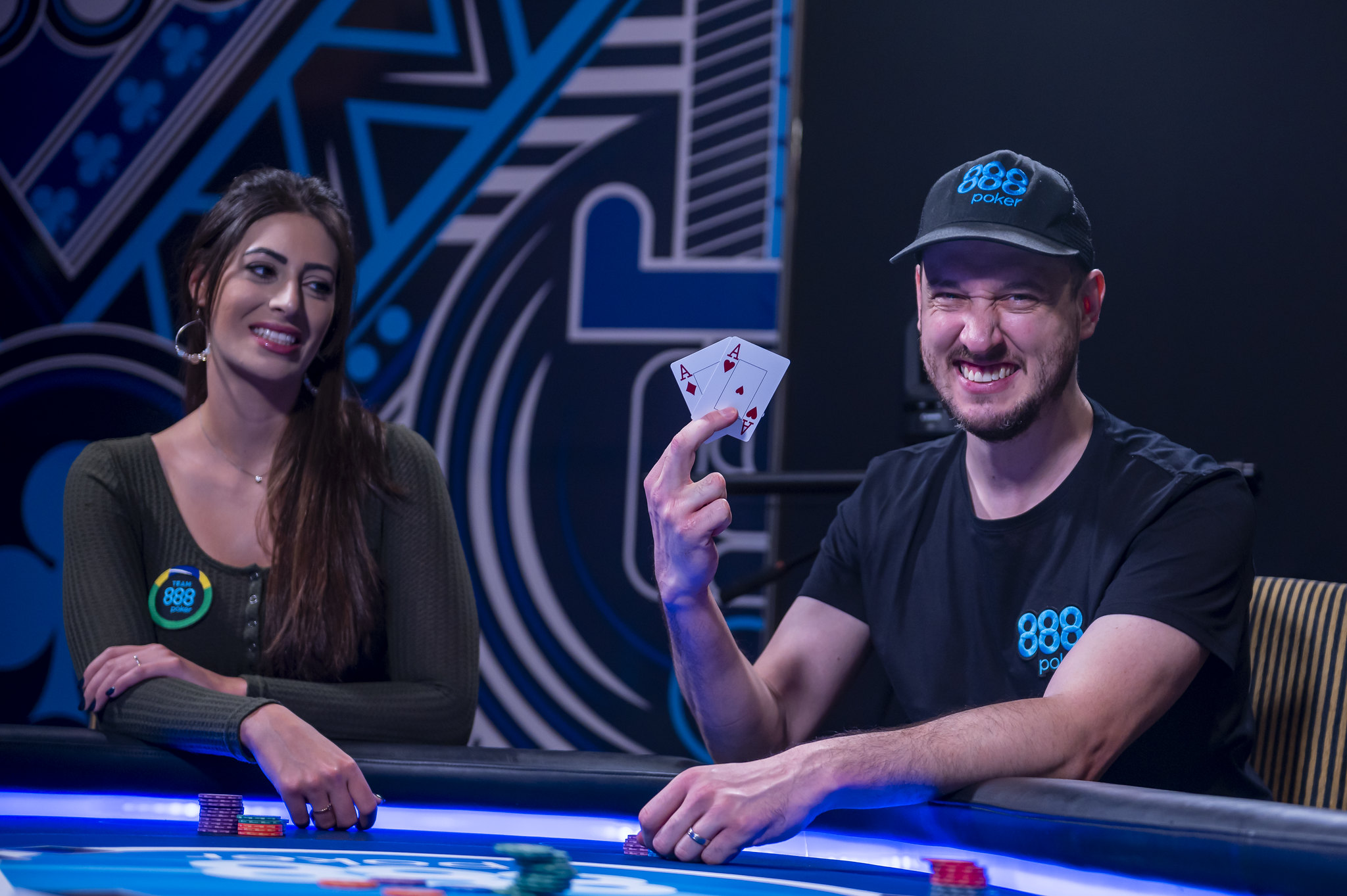 High-end poker home game setup with NearStream cameras capturing the action