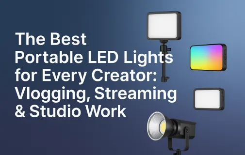 the best portable led lights for every creator vlogging streaming and studio work banner