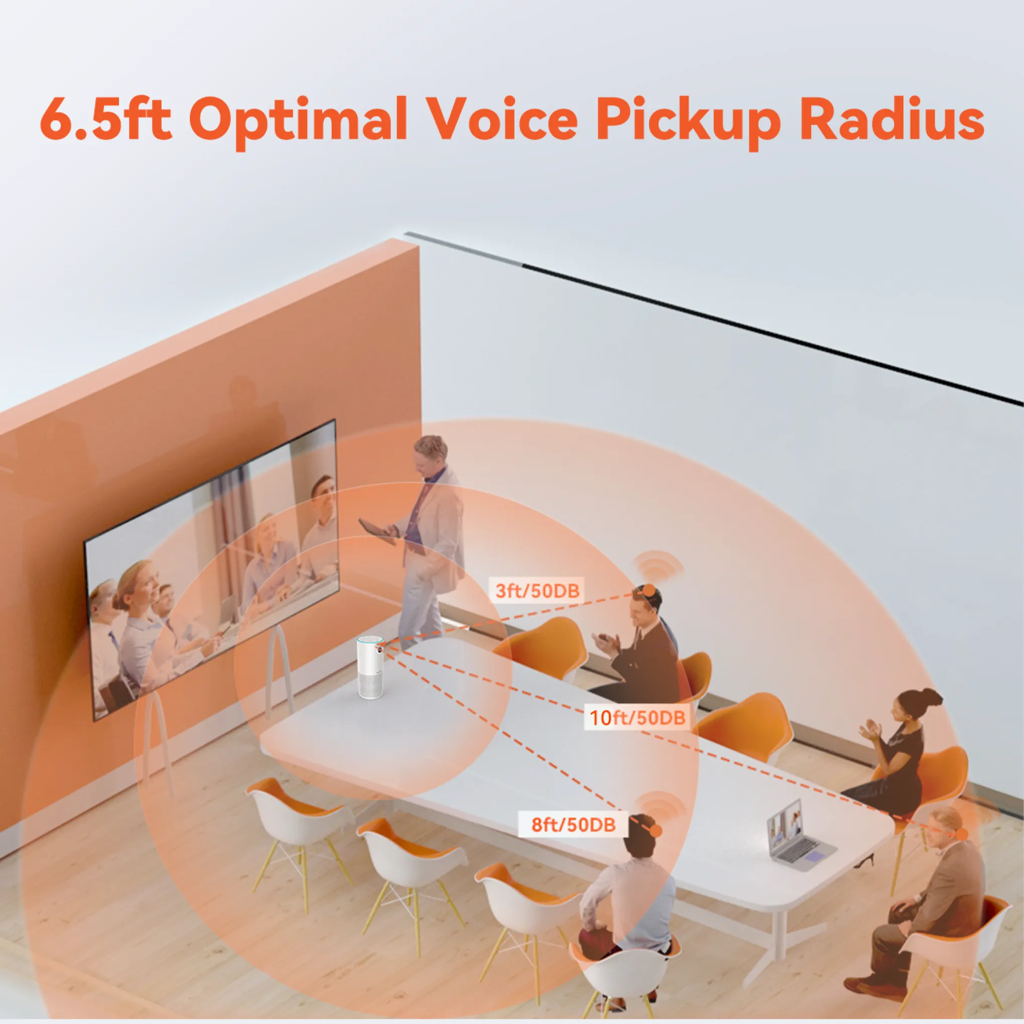 optimal voice pickup radius