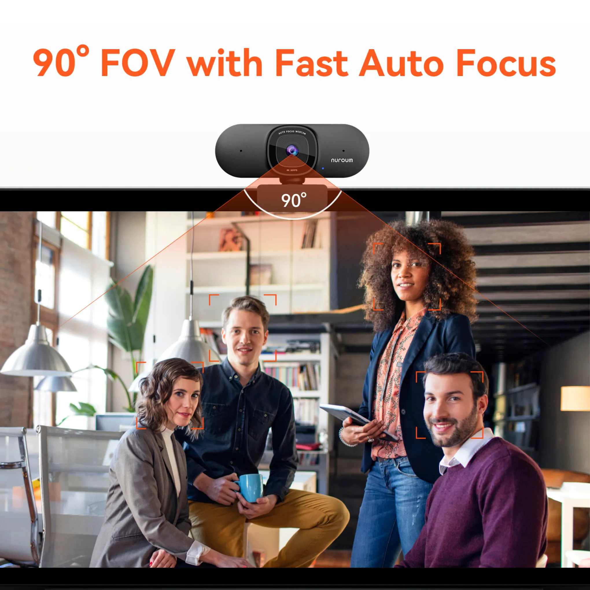 90° FOV with fast auto focus