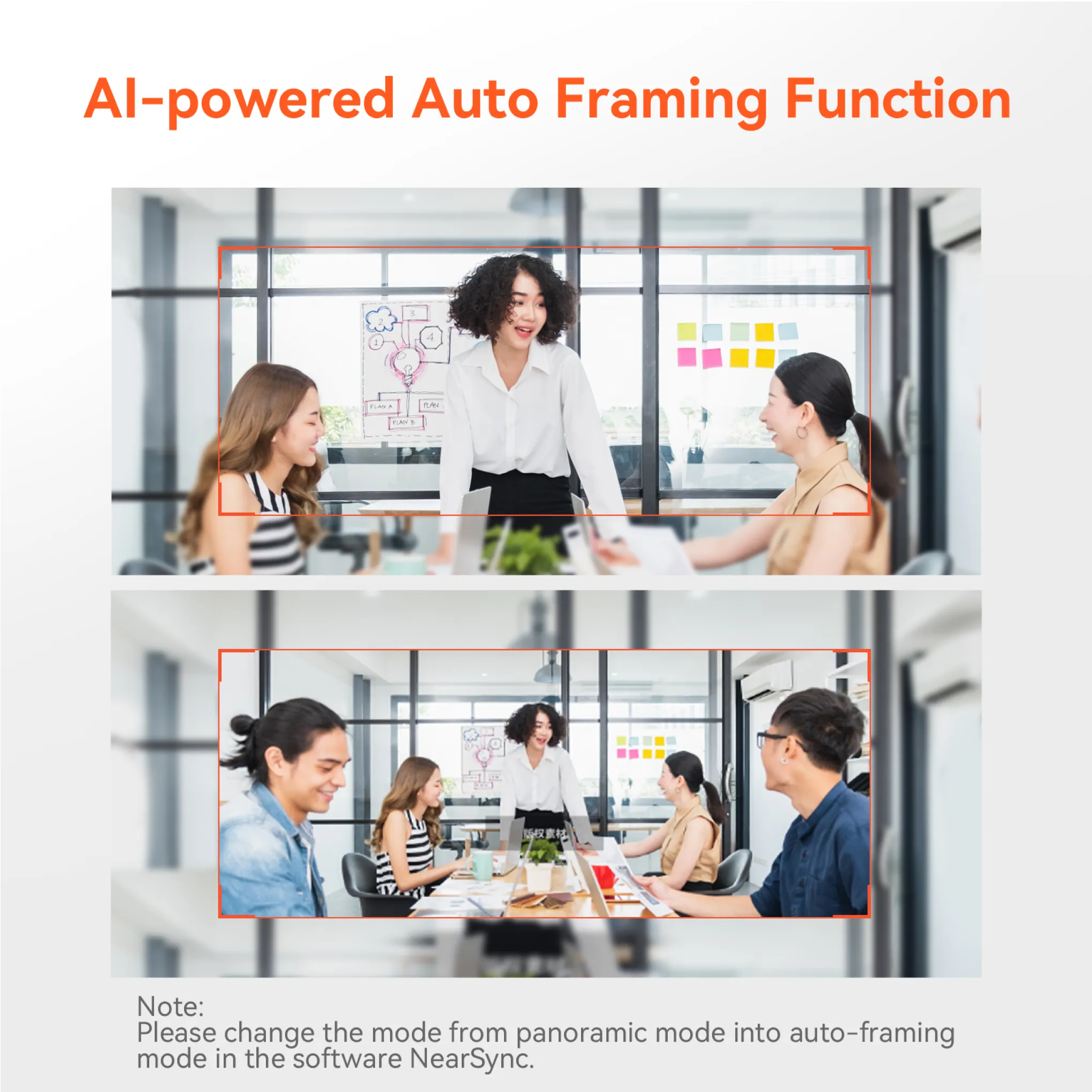 AI-powered auto framing function