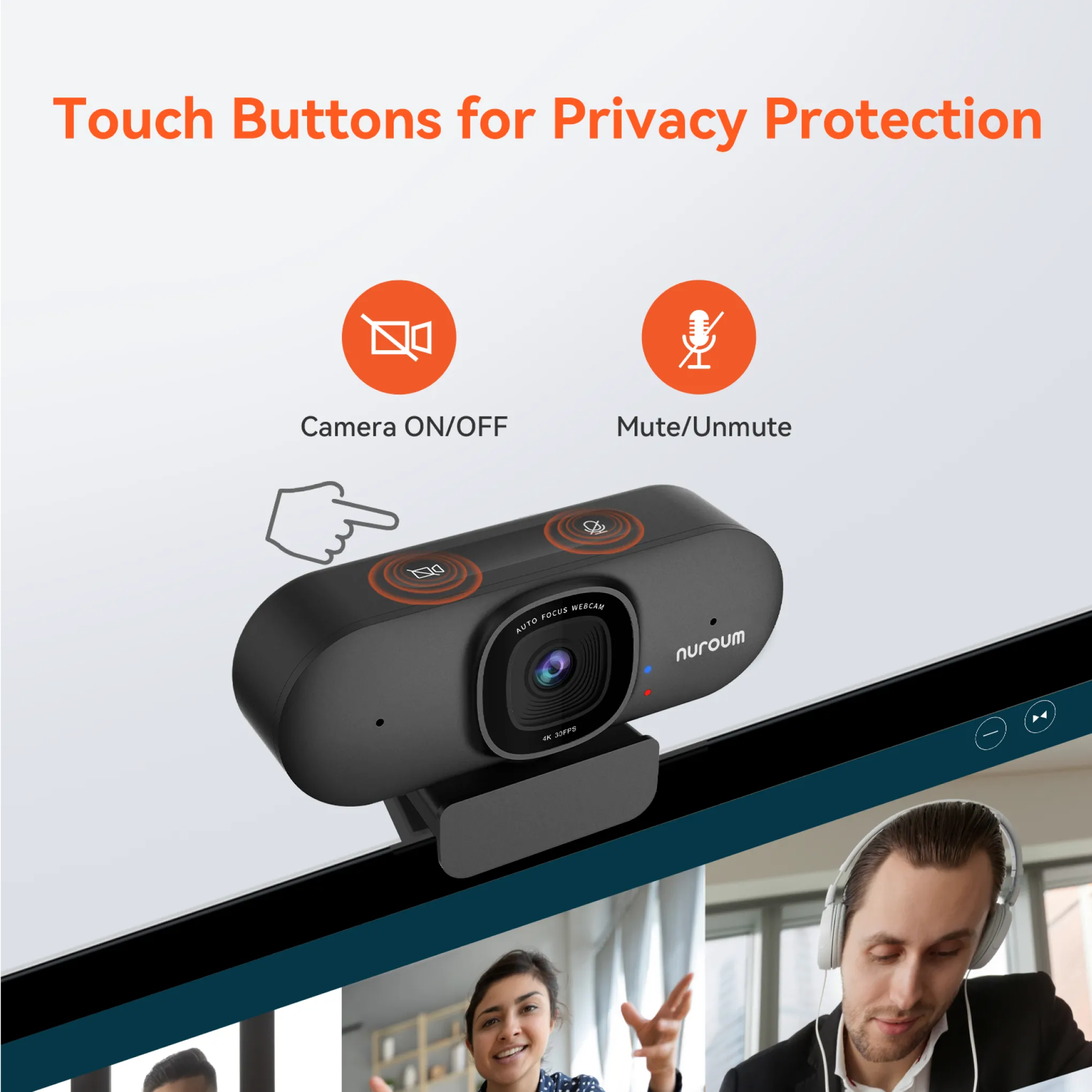 touch buttons for privacy protection