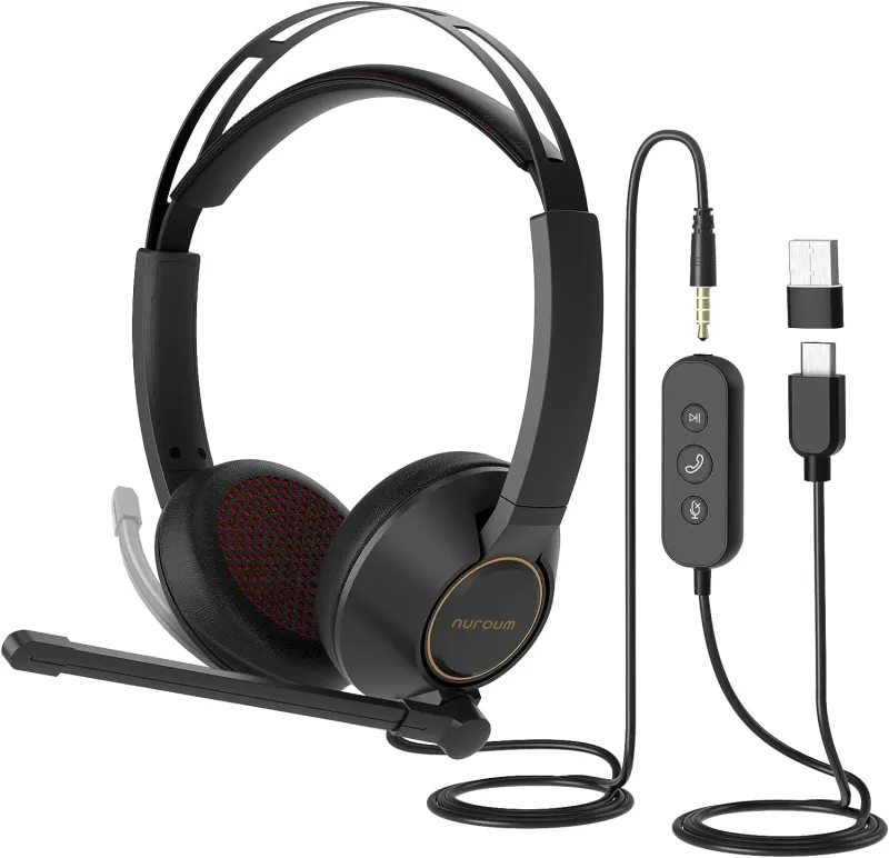 Nuroum Business Headset HP11DU with 3.5mm+USB