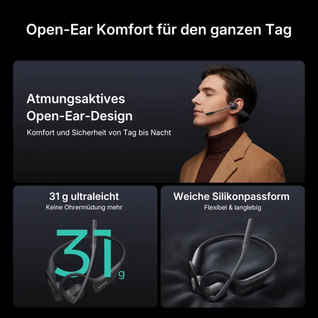 Nuroum Open Ear Pro 2 Business Headset mit Mikrofon - Jetzt Kaufen