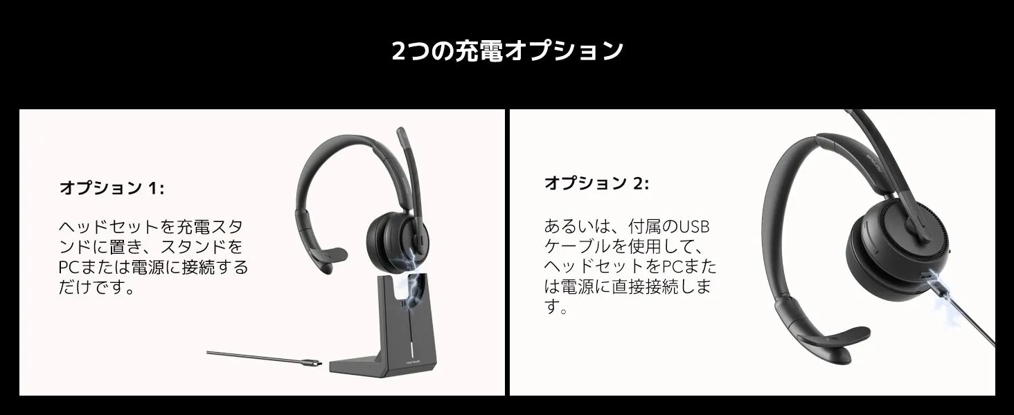 2つの充電オプション