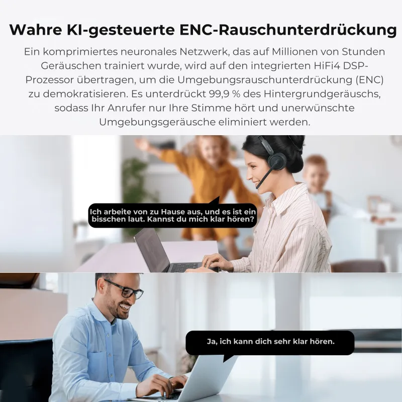 HP31D Erstes komfortables Bluetooth-Headset für geräuschfreie Telefonkonferenzen