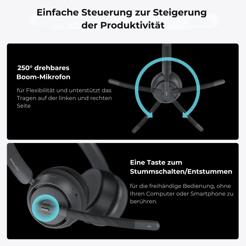 HP31SU Komfortables Bluetooth-Headset für geräuschfreie Telefonkonferenzen