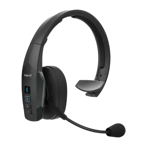 BlueParrott B650-XT voice-controlled wireless trucking headset for safe driving.