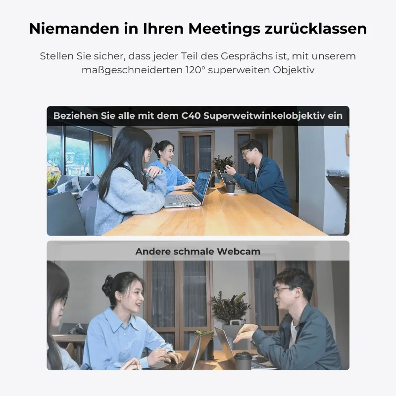 C40 All-in-One 2K Meeting-Kamera für Gruppenbesprechungen