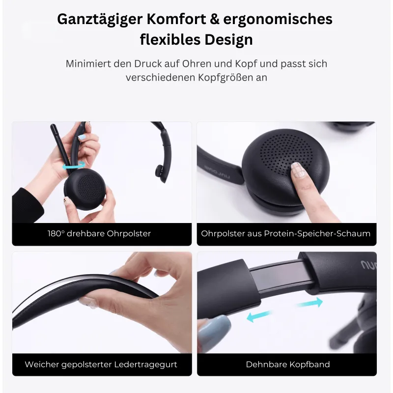 HP31SU Komfortables Bluetooth-Headset für geräuschfreie Telefonkonferenzen