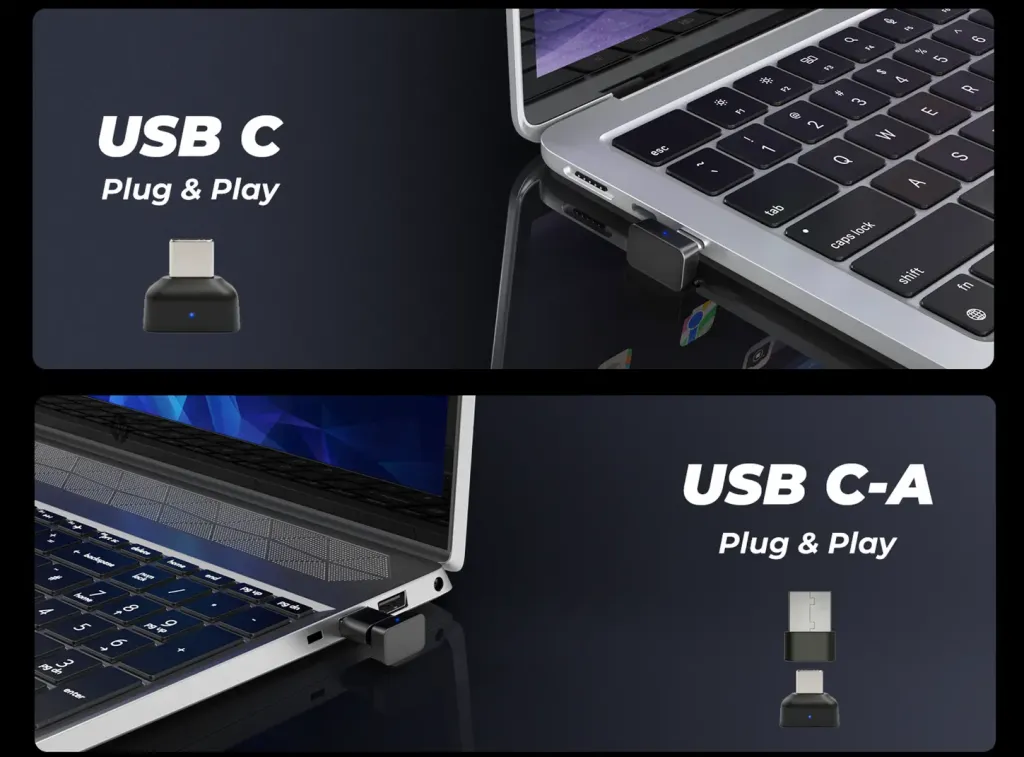 OpenEar Pro 2 wireless headset connected to MacBook and PC