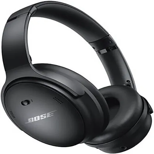 Bose QC45 wireless headset, showcasing a top contender for the best noise cancelling headphones for coding to eliminate mechanical keyboard sounds.