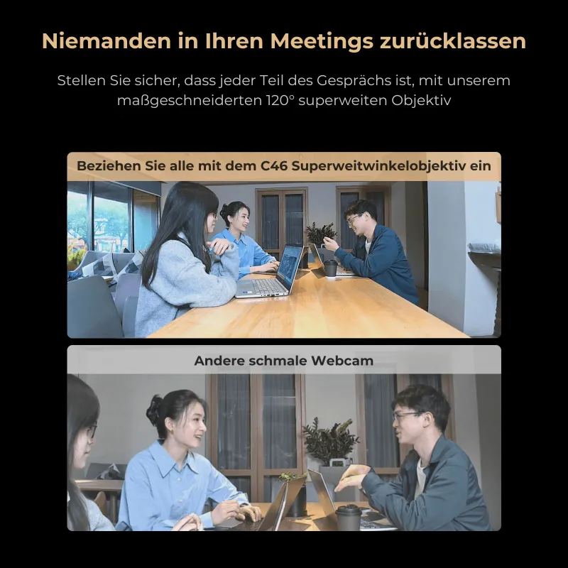 C46 All-in-One 4K Meeting-Kamera für professionelle Gruppenbesprechungen