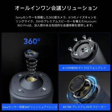 360度カメラで全員をカバー！完璧なオンライン会議体験を提供するカメラ