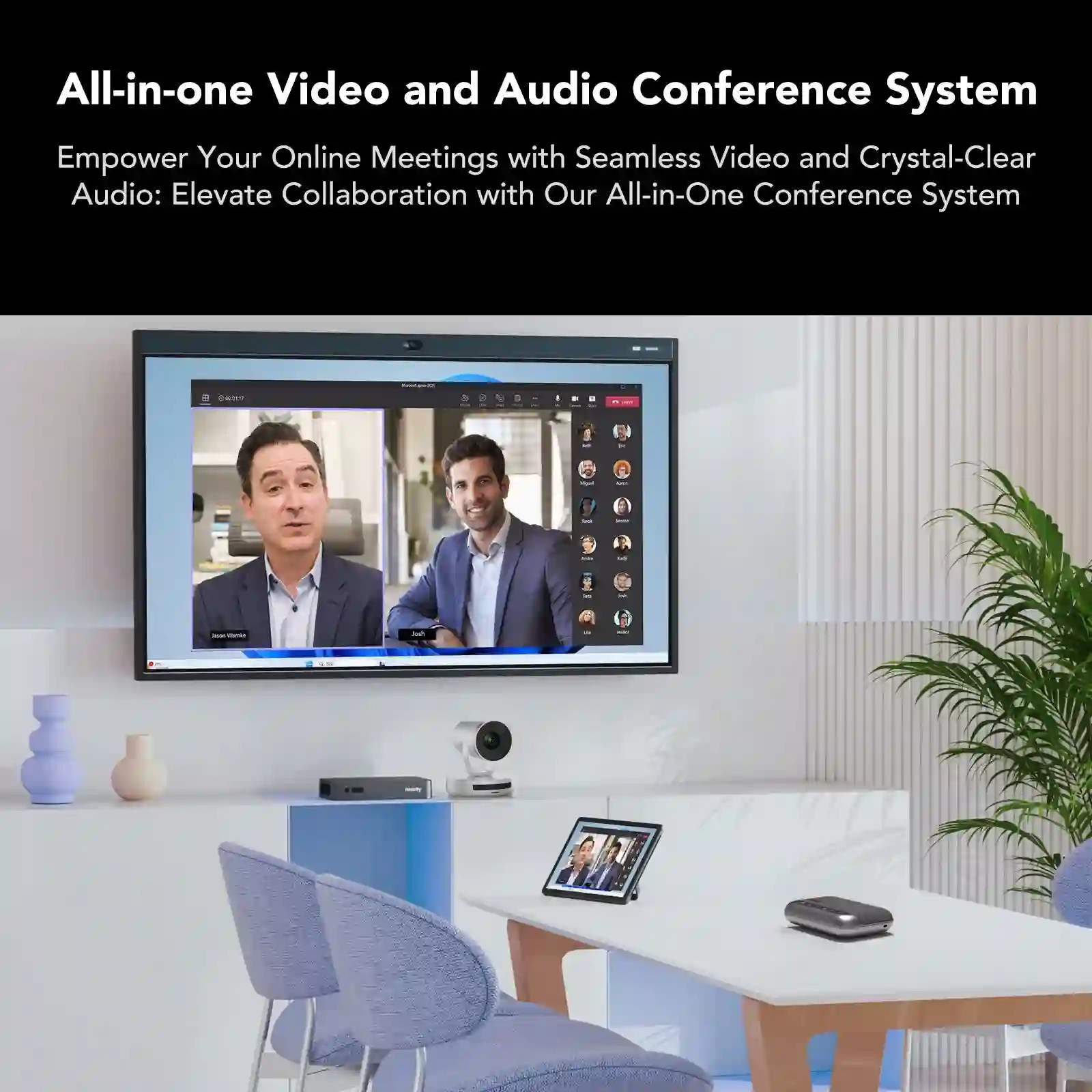 A15+V403 Medium Conference Room Solution | Audio Pro Bluetooth Speakerphone for Crystal-Clear Communication