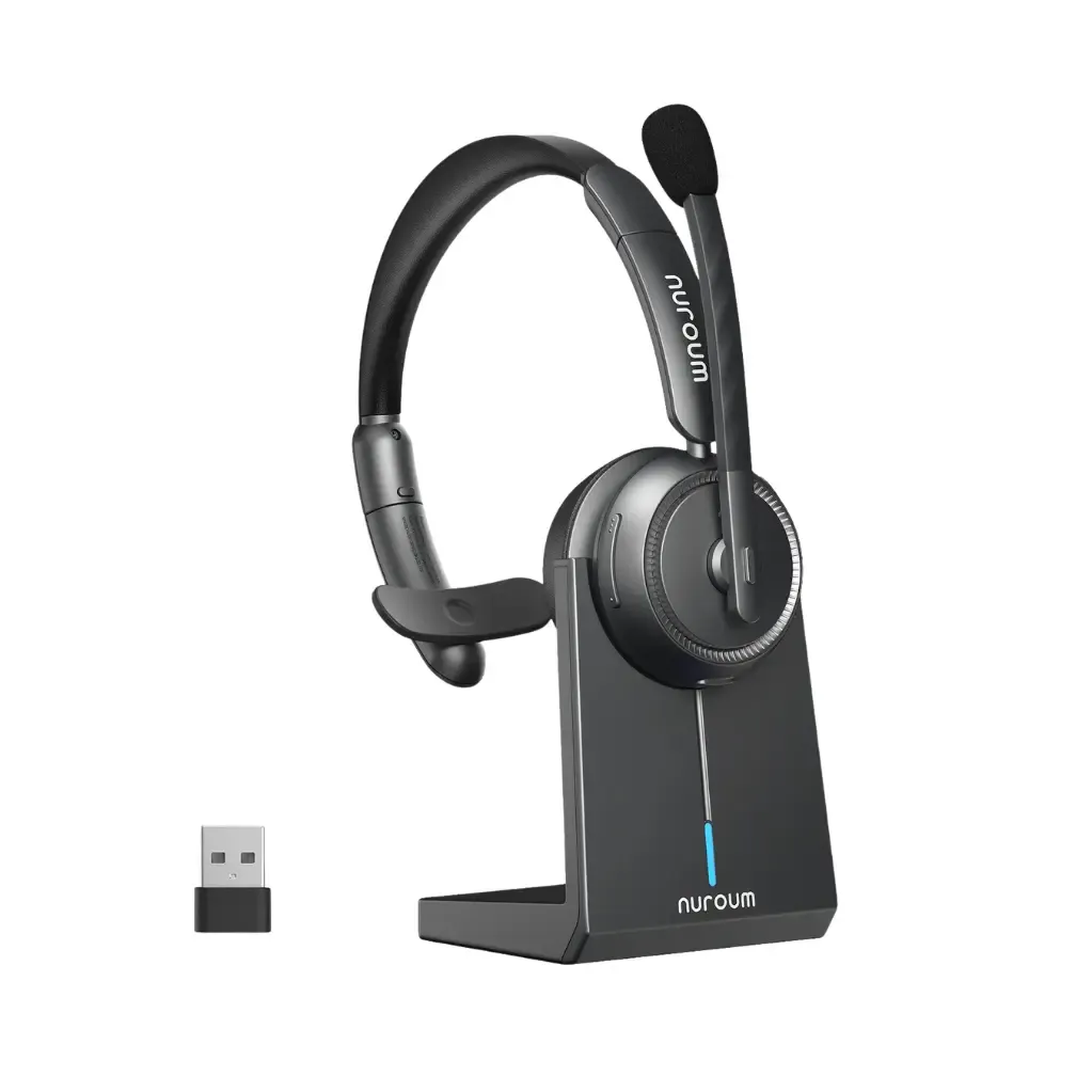 these are someone's wireless communication headsets 