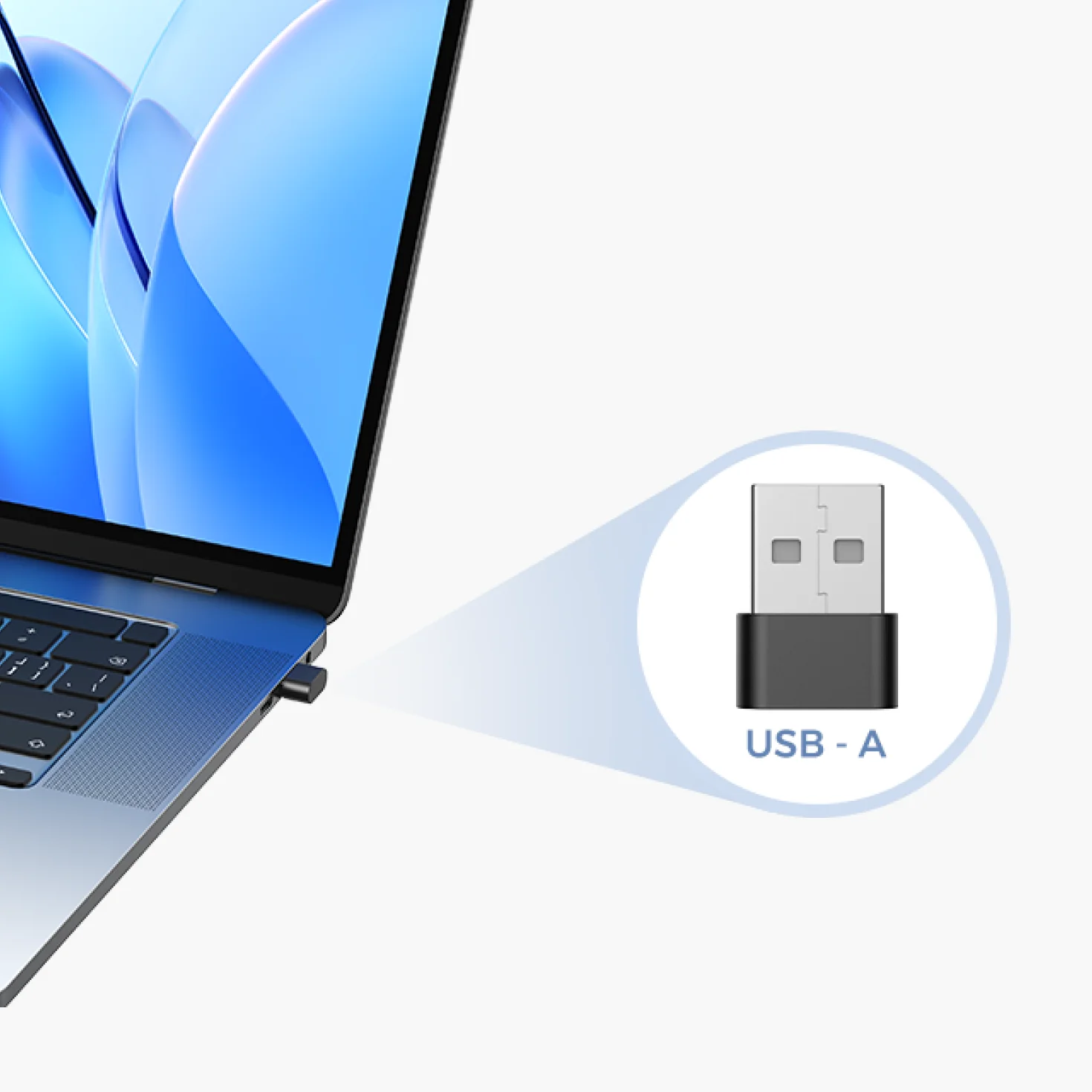 Warehouse laptop with USB dongle for wireless headset
