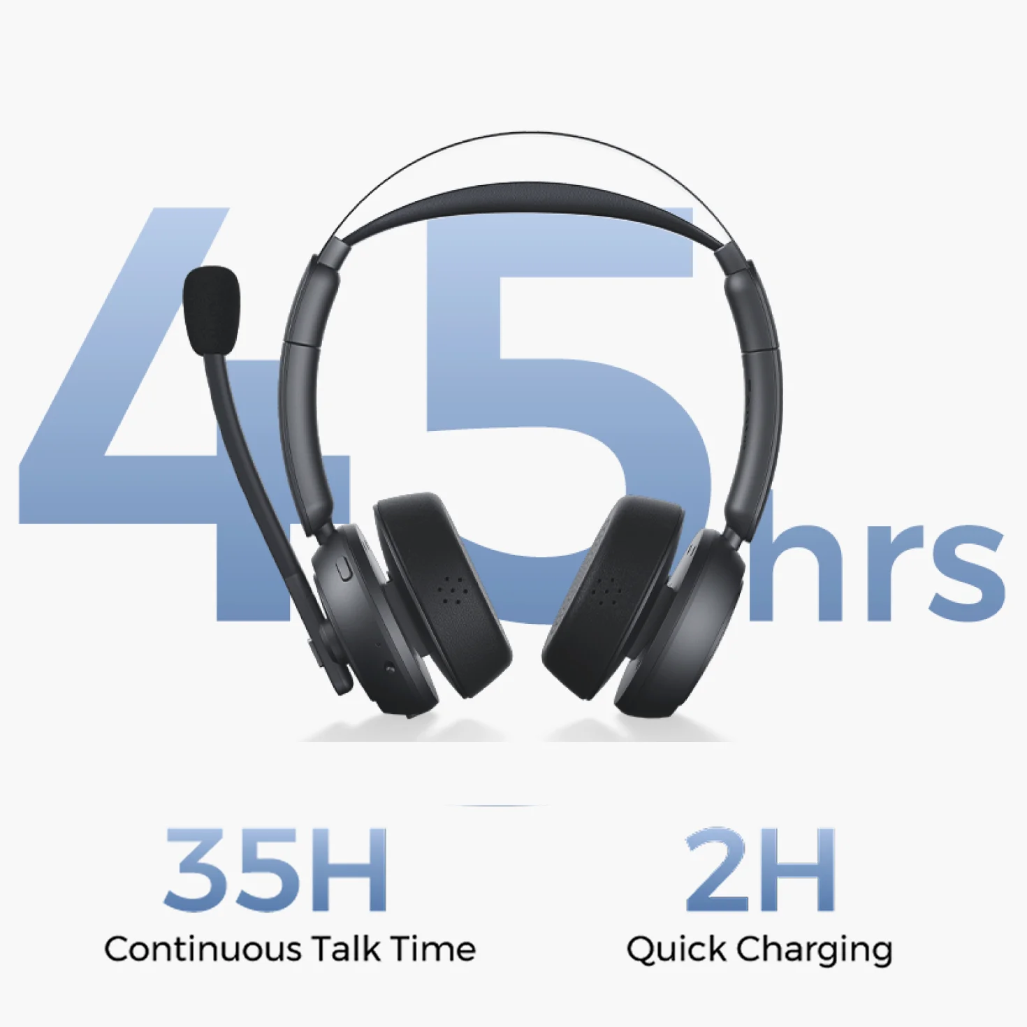Dispatcher wearing HP31D dual ear headset at computer