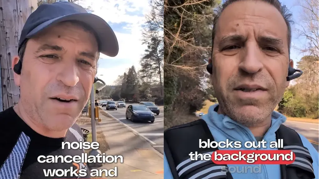 this bloger is trying his best bluetooth headset for calls in noisy environment