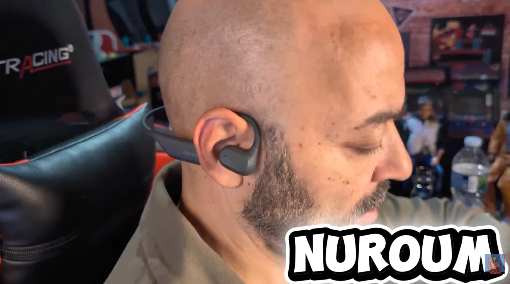 Detroit Love wearing Nuroum open ear pro 2